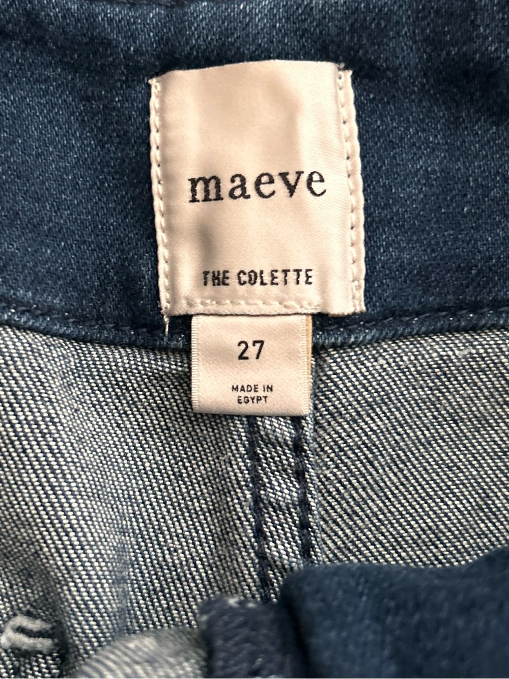 Anthropologie Maeve The Colette Cropped Wide-leg Jeans in Dark Wash Sz 27 - Picture 6 of 6